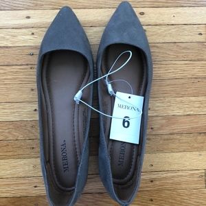 Brand New Merona Grey Flats Size 6